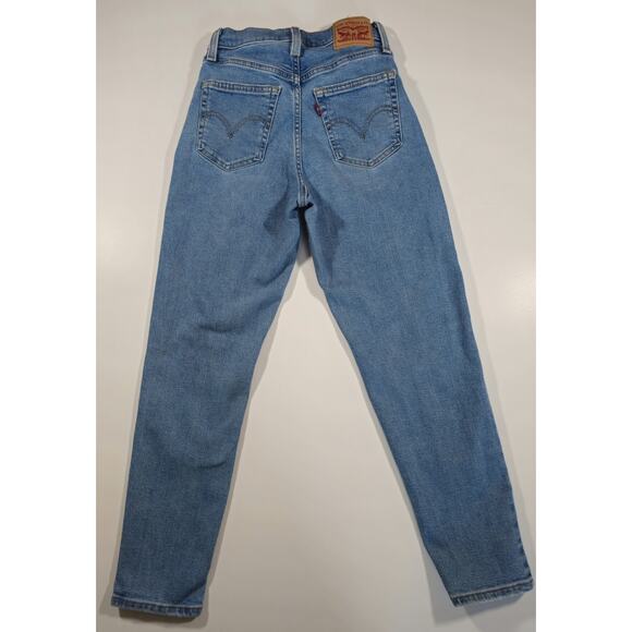 Levi's Women's Cotton Medium Wash Distressed High-Waisted Mom Jeans Size 24 - Picture 2 of 13